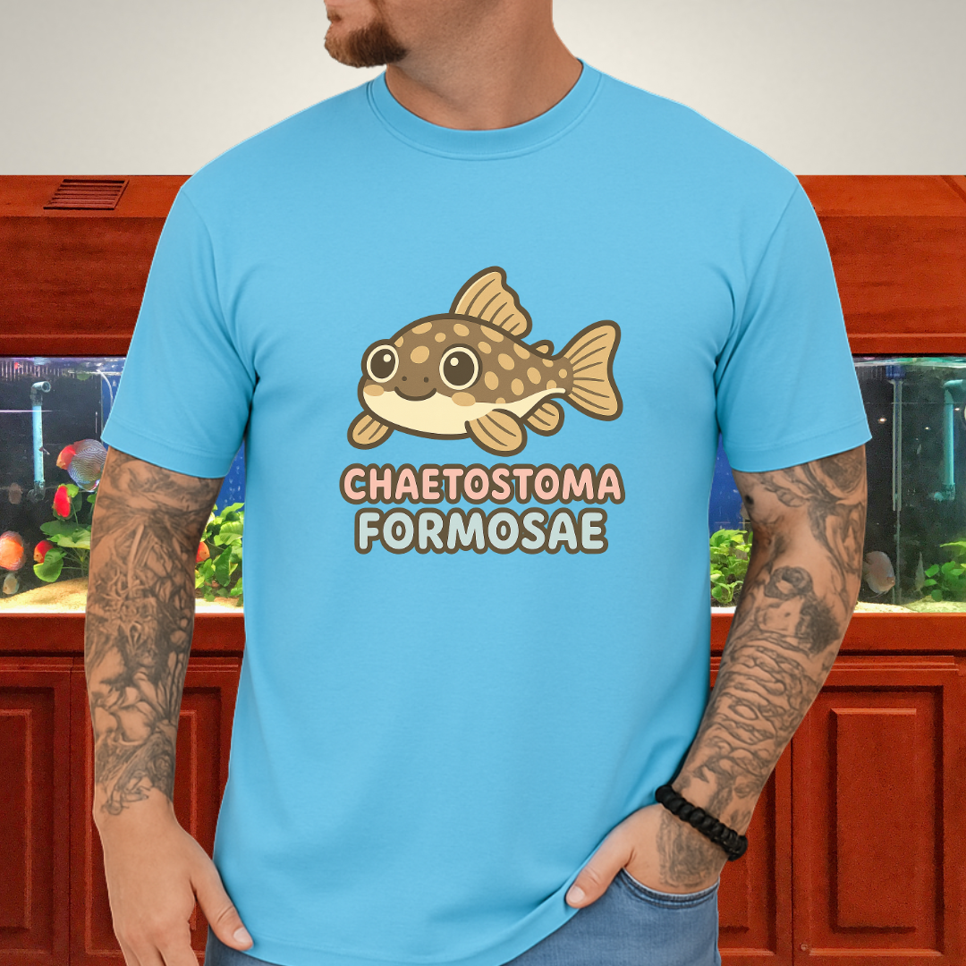 Rubber Lip Pleco Tee – Kawaii Catfish Bubble Letter Design