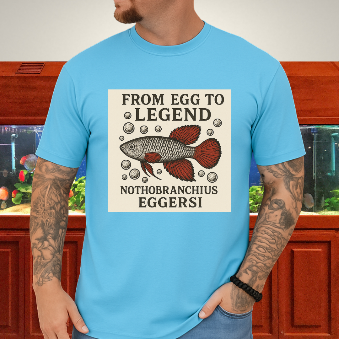 From Egg to Legend Tee – Eggersi Killifish Lithograph Design