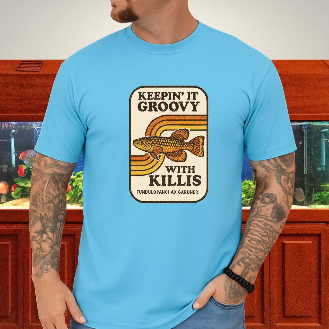Keepin’ it Groovy Tee – Gardneri Killifish Retro Design