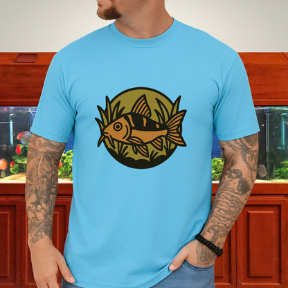 Corydoras Logo Shirt – Earthy Brown & Olive Badge Style
