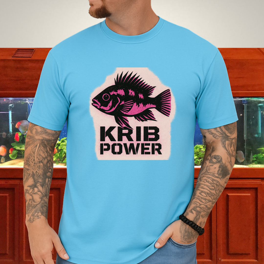Krib Power Tee – Punk Neon Pink Kribensis Design