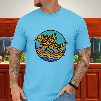 Psychedelic Cory Tee – Rainbow Swirl Trilineatus Design