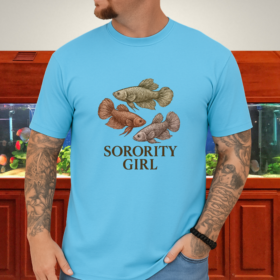 Female Betta Sorority Tee – Trio Design with Typography