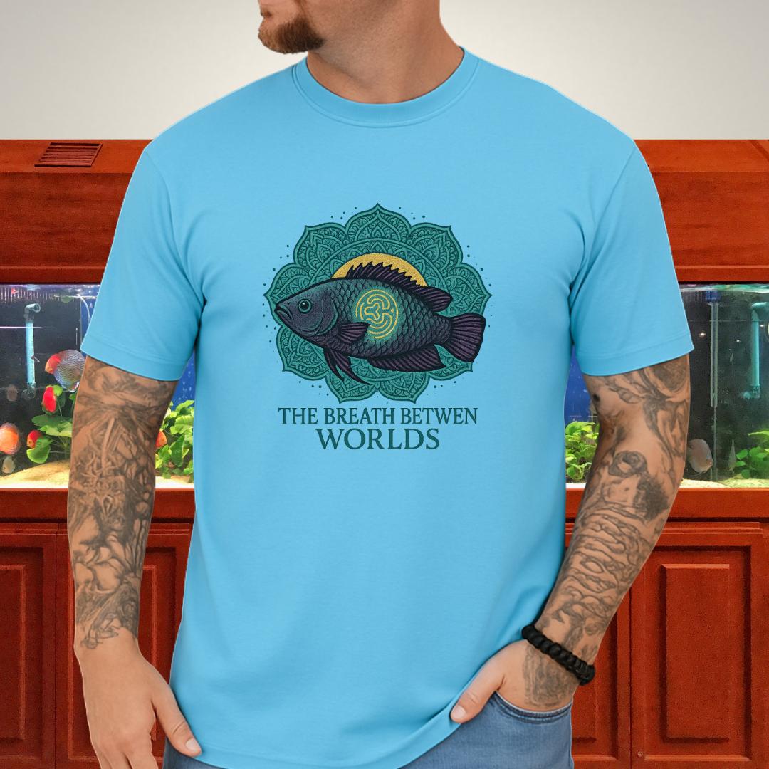 The Breath Between Worlds Tee – Spiritual Climbing Perch Design