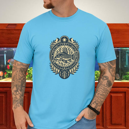 Mystic Bronze Cory Tee – Mandala Spirit Aquarium Design-T-Shirt-Fish &amp; Friends Tees