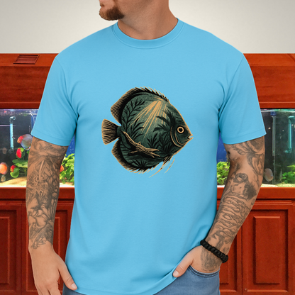 Tropical Surrealism: Heckel Discus with Amazon Scene Tee