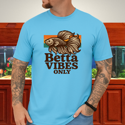 Retro 70s Betta Fish T-Shirt – Groovy Psychedelic Design