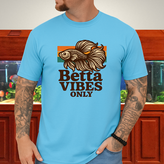Retro 70s Betta Fish T-Shirt – Groovy Psychedelic Design