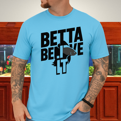 Stencil Betta Fish T-Shirt – Betta Believe It