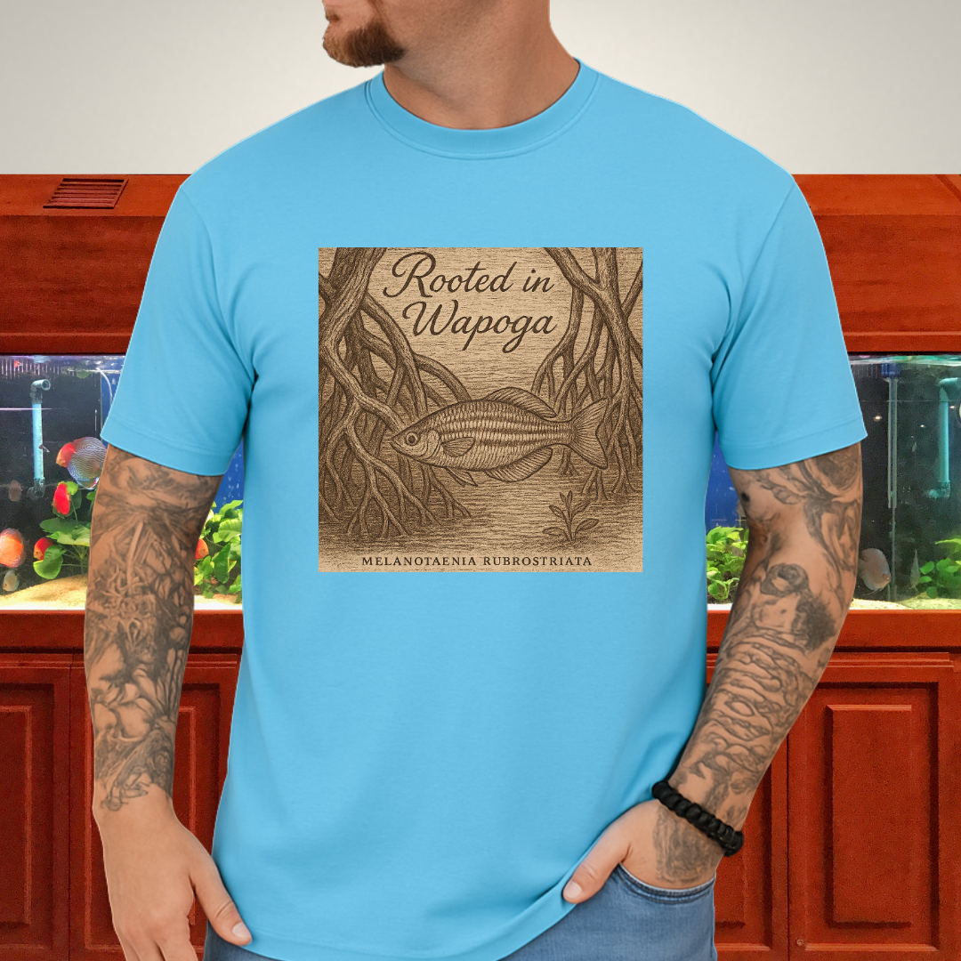 Wapoga Rainbowfish Shirt – Etched Driftwood & Mangrove Style