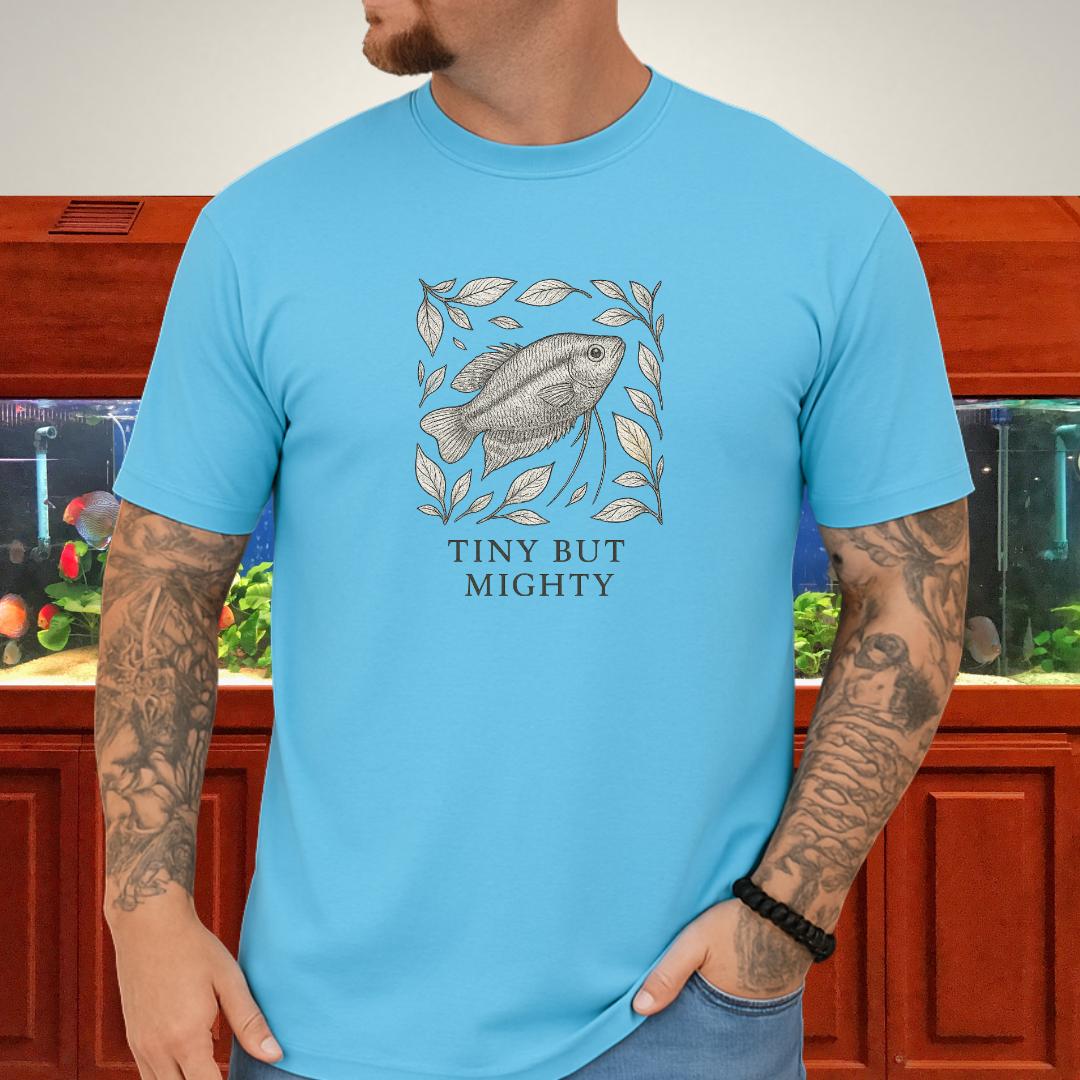 Tiny But Mighty Tee – Sparkling Gourami Hand-Sketched Design