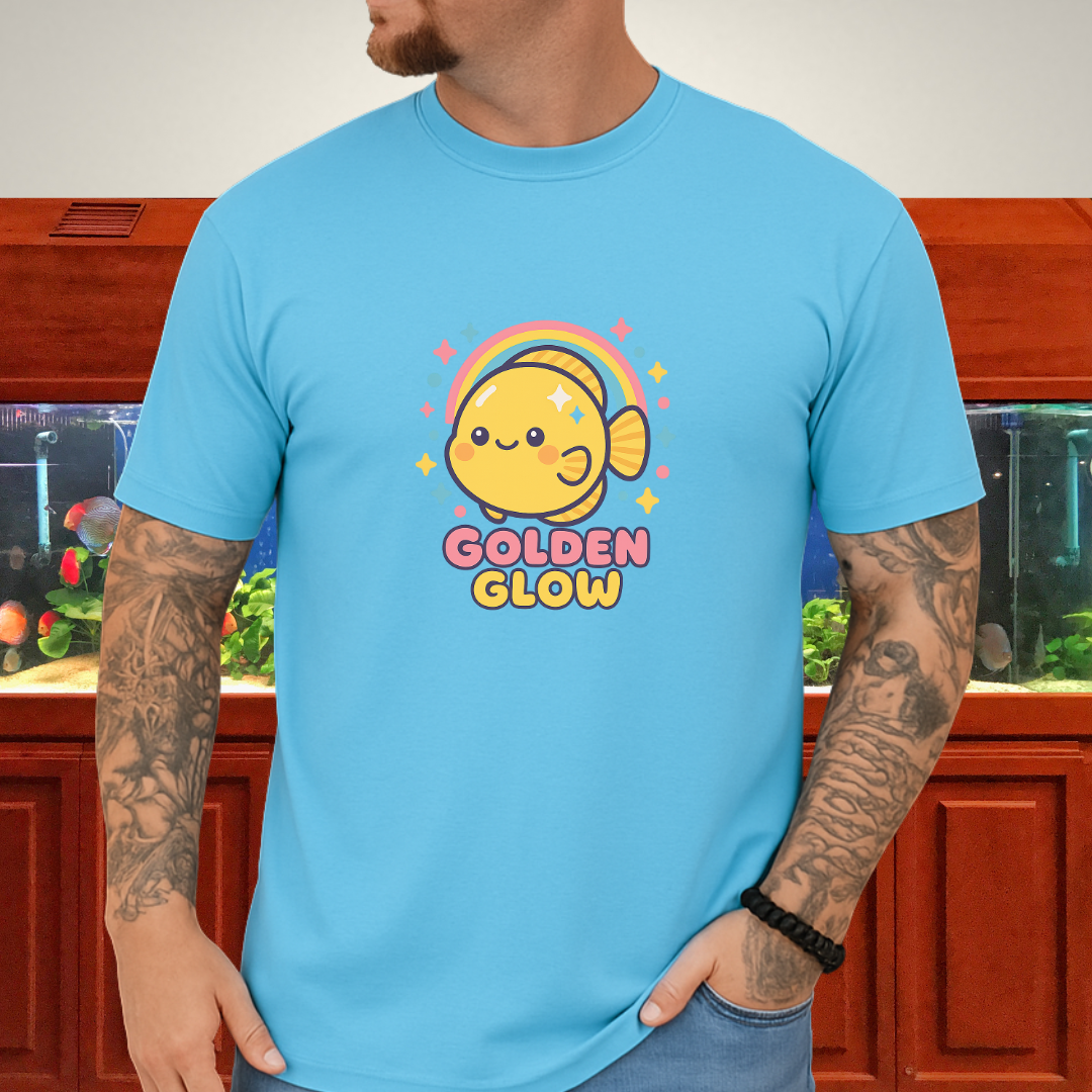 Golden Glow Kawaii Discus Rainbow Tee