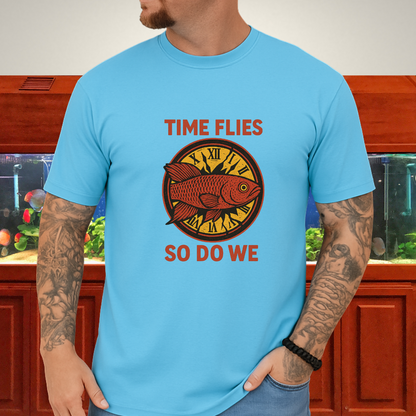 Time Flies, So Do We Tee – Guentheri Killifish Surreal Design