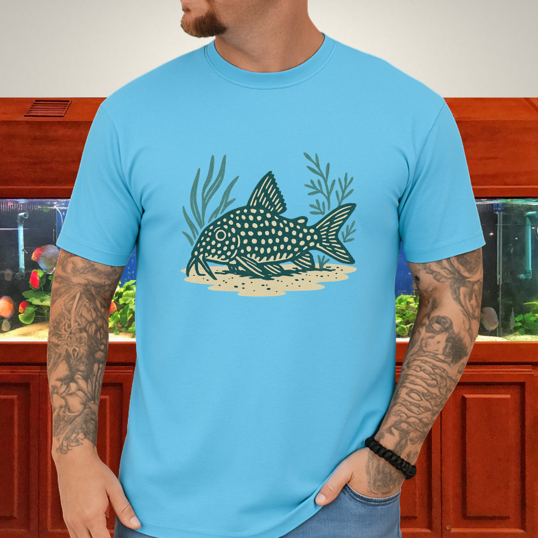 Spotted Grace Tee – Realistic Sterba’s Cory Catfish Design