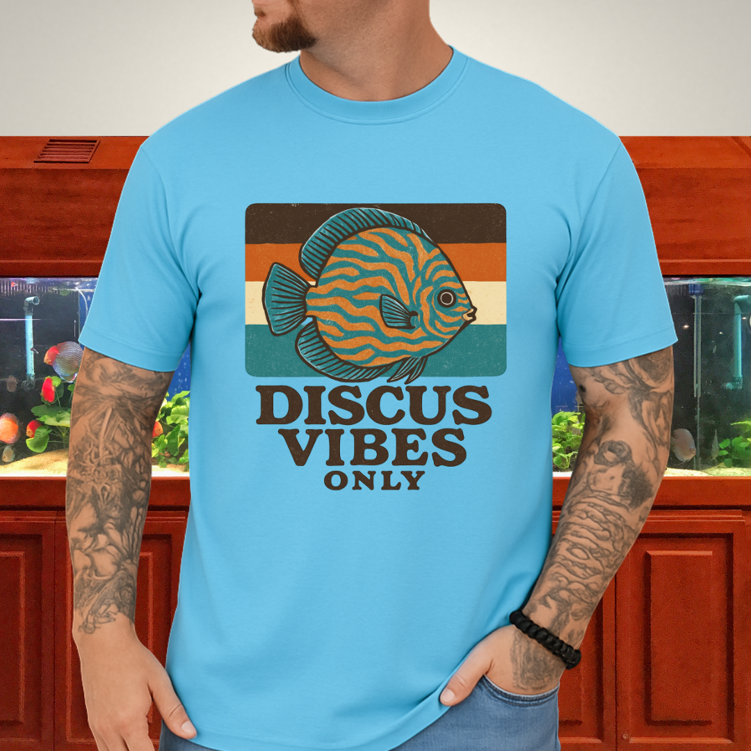 Retro Discus Fish T-Shirt – 70s Groovy Aquarium Style