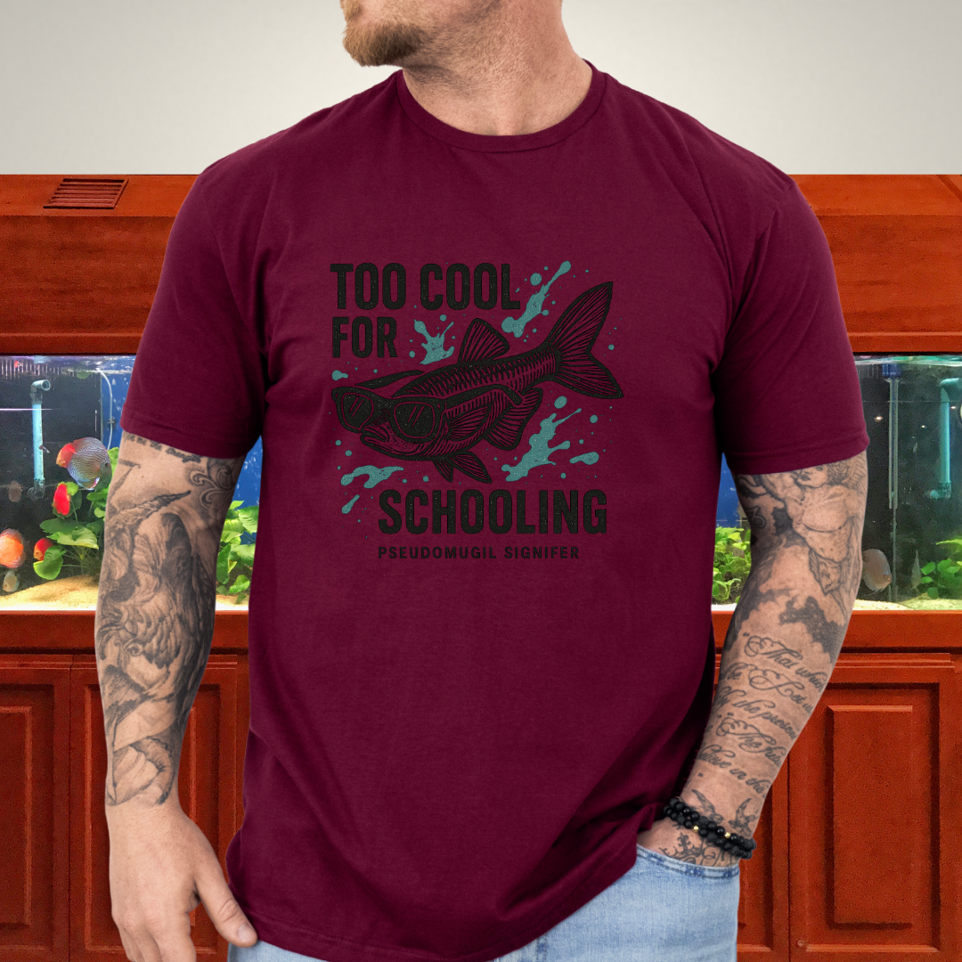 Nano Fish Humor Shirt – Too Cool for Schooling