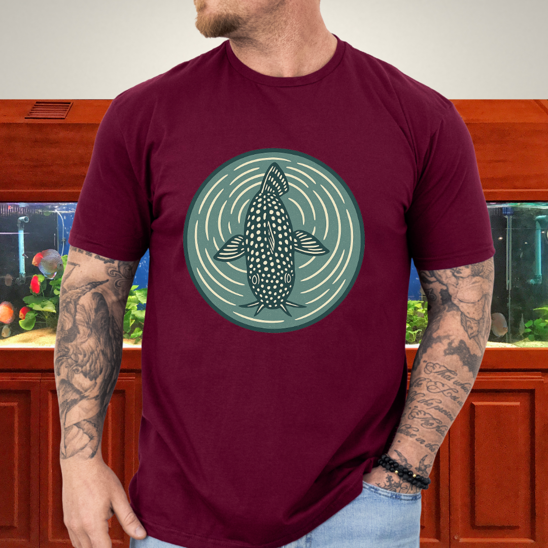 Ripple View Tee – Retro Corydoras Sterbai Lithograph