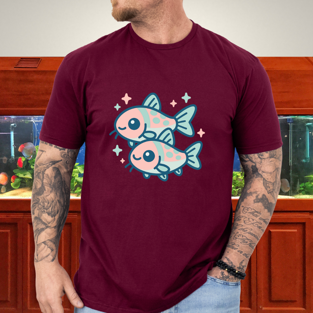 Adorable Nano Fish Shirt – Pygmy Corydoras Pastel Style