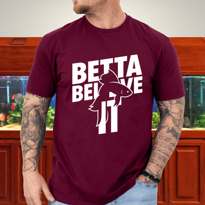 Stencil Betta Fish T-Shirt – Betta Believe It