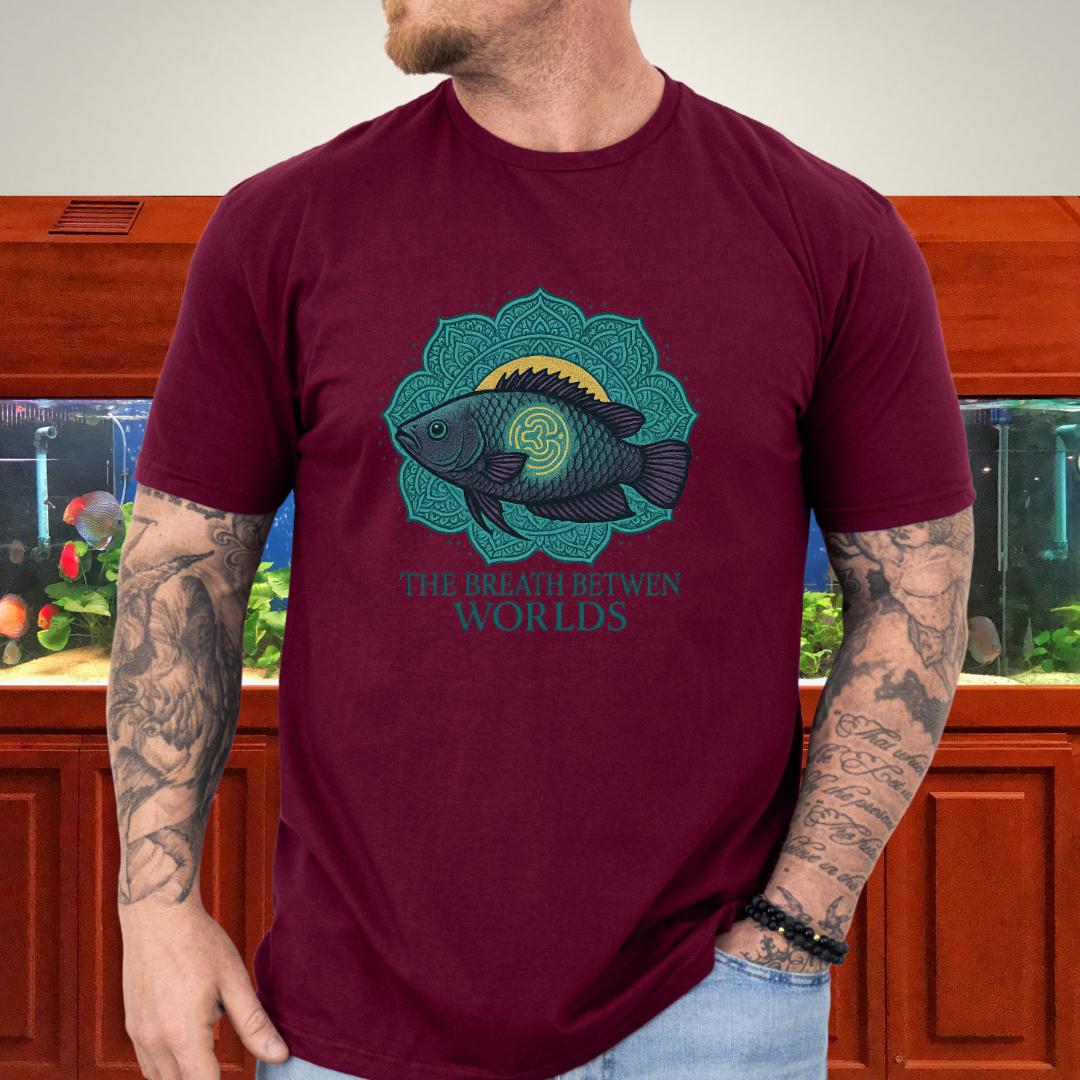 The Breath Between Worlds Tee – Spiritual Climbing Perch Design