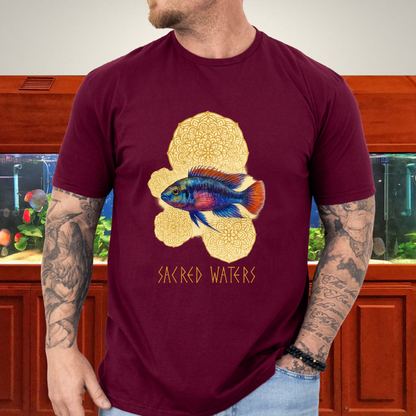 Sacred Waters Tee – Kribensis with Mandala Geometry Design