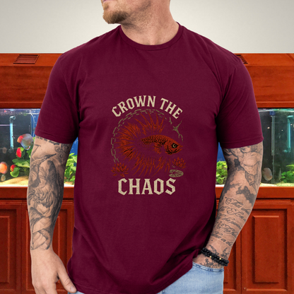 Crown the Chaos Crowntail Betta T-Shirt – Punk Fishkeeper Apparel