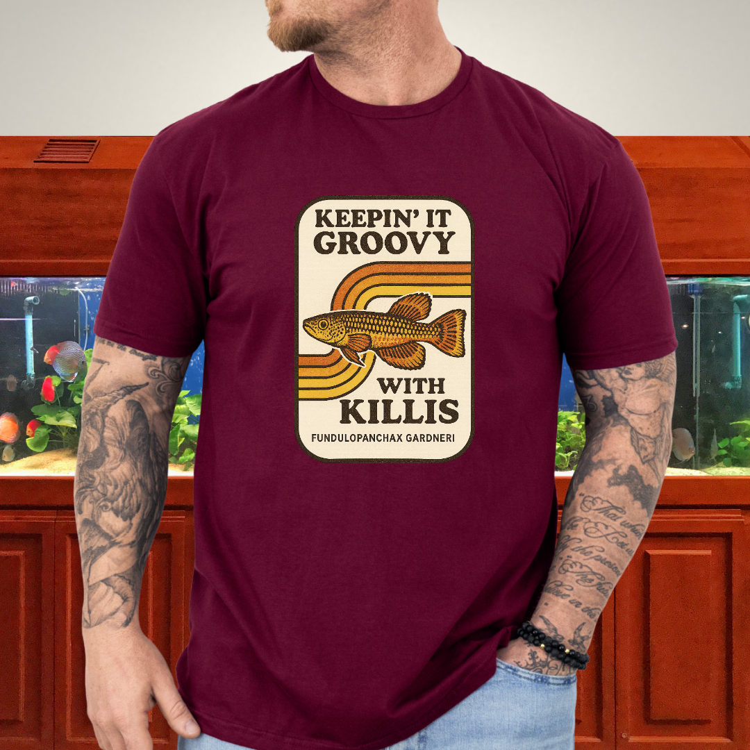 Keepin’ it Groovy Tee – Gardneri Killifish Retro Design