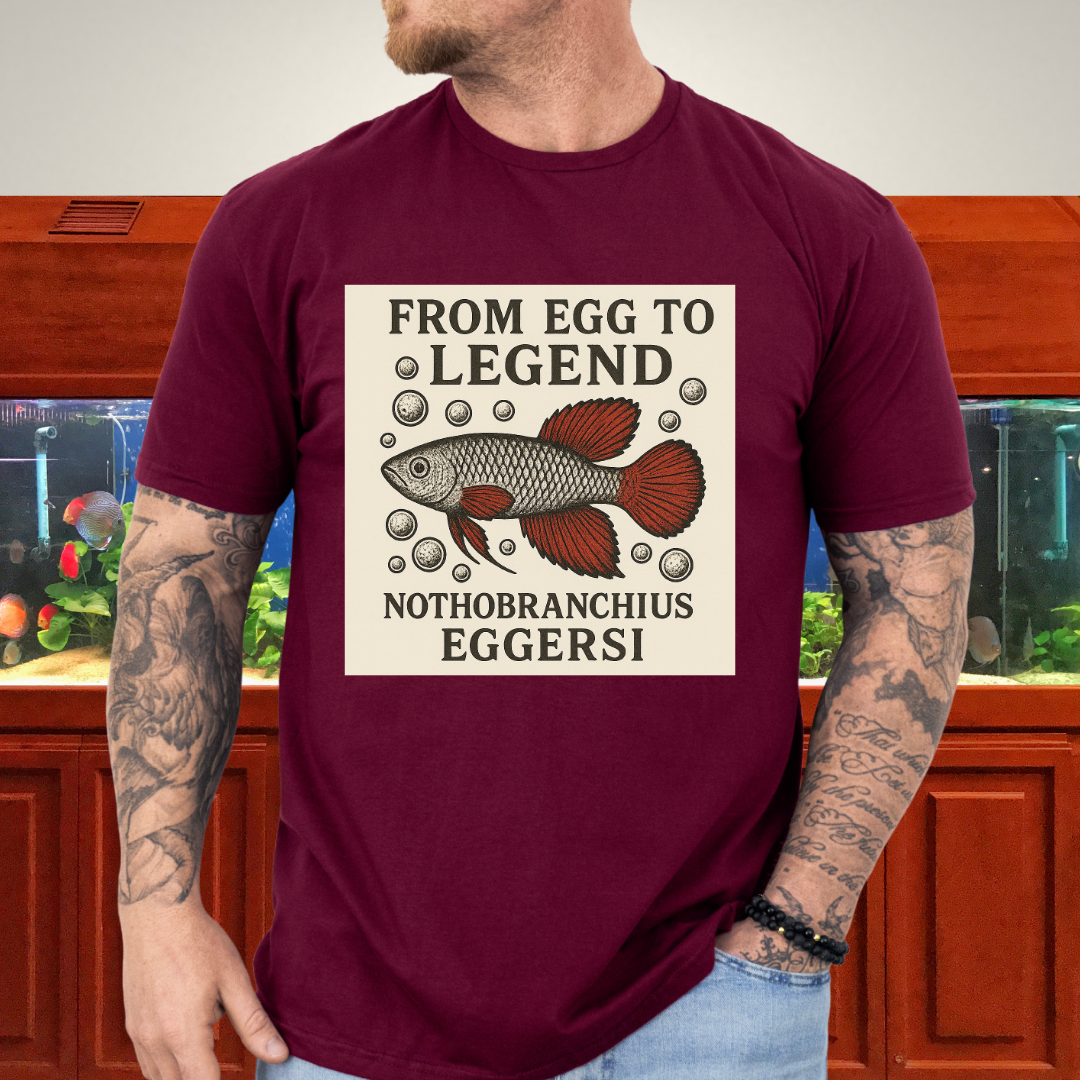 From Egg to Legend Tee – Eggersi Killifish Lithograph Design