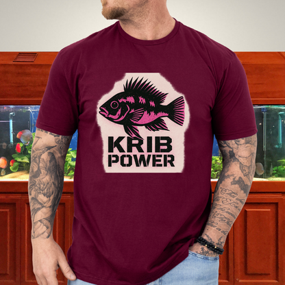 Krib Power Tee – Punk Neon Pink Kribensis Design