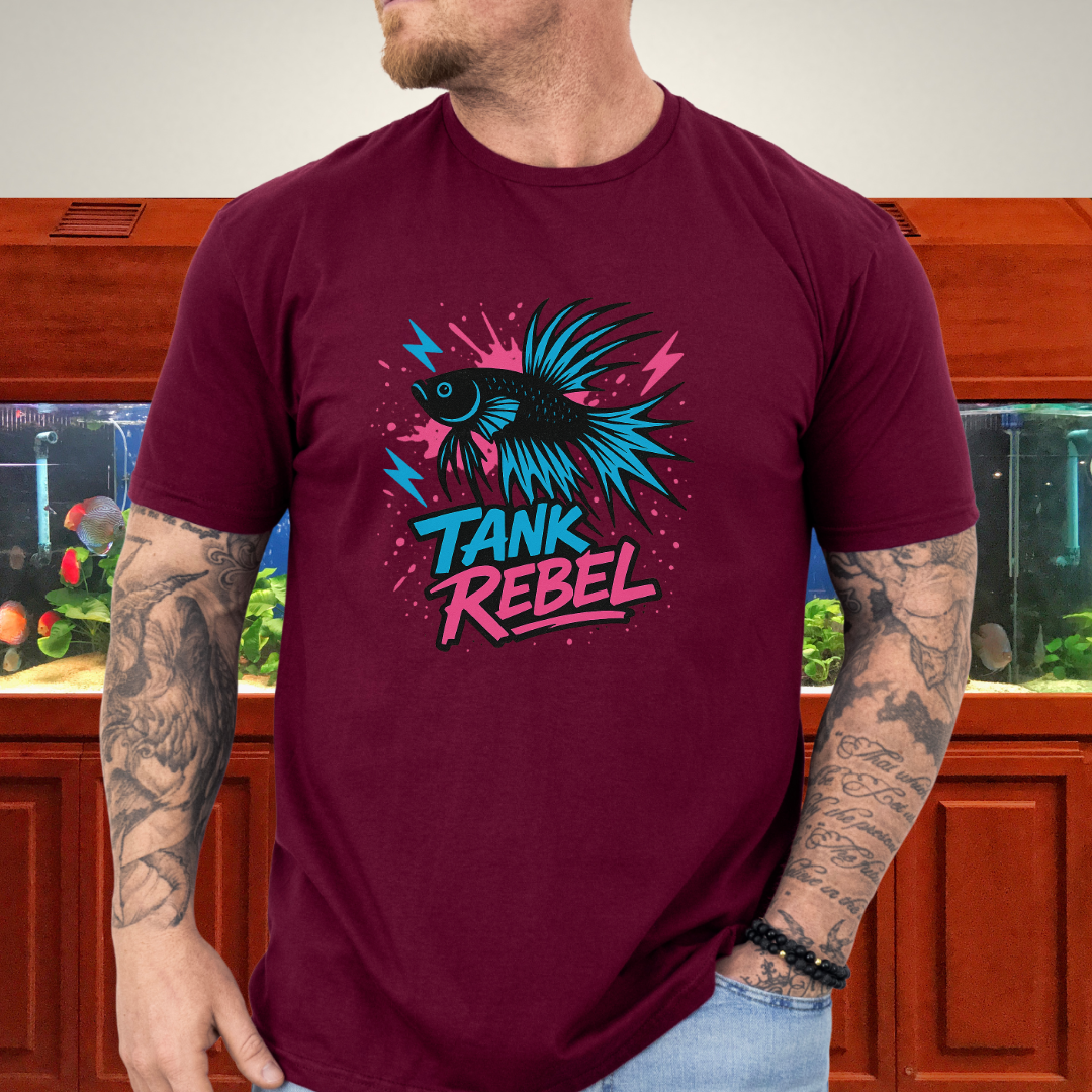 Tank Rebel Punk Betta Fish T-Shirt