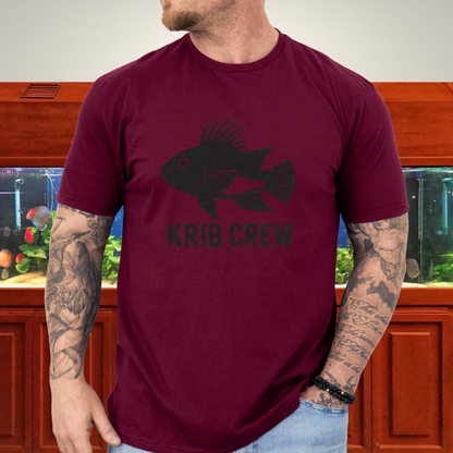 Krib Crew Tee – Minimal Monochrome Kribensis Logo Design