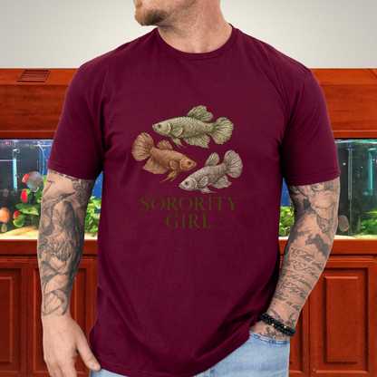 Female Betta Sorority Tee – Trio Design with Typography