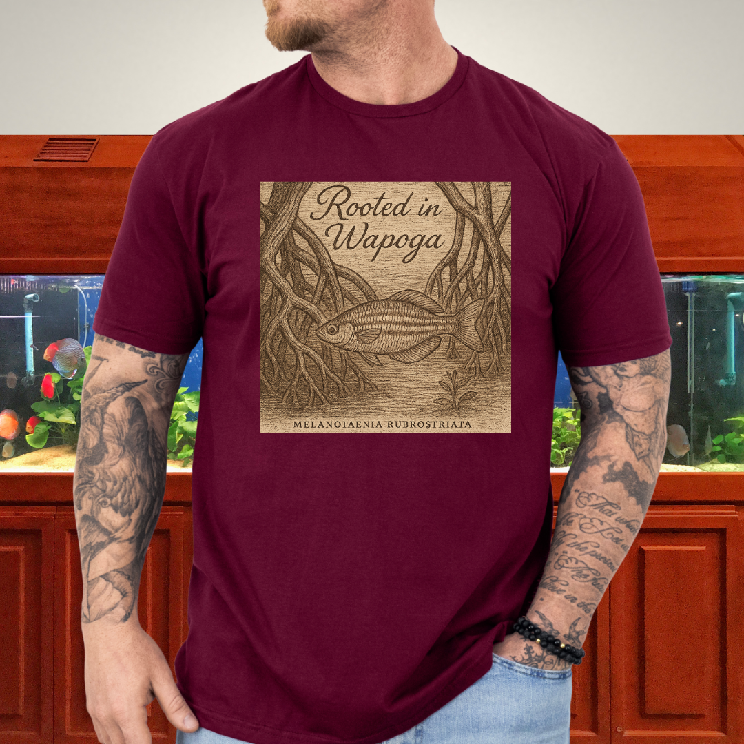 Wapoga Rainbowfish Shirt – Etched Driftwood & Mangrove Style