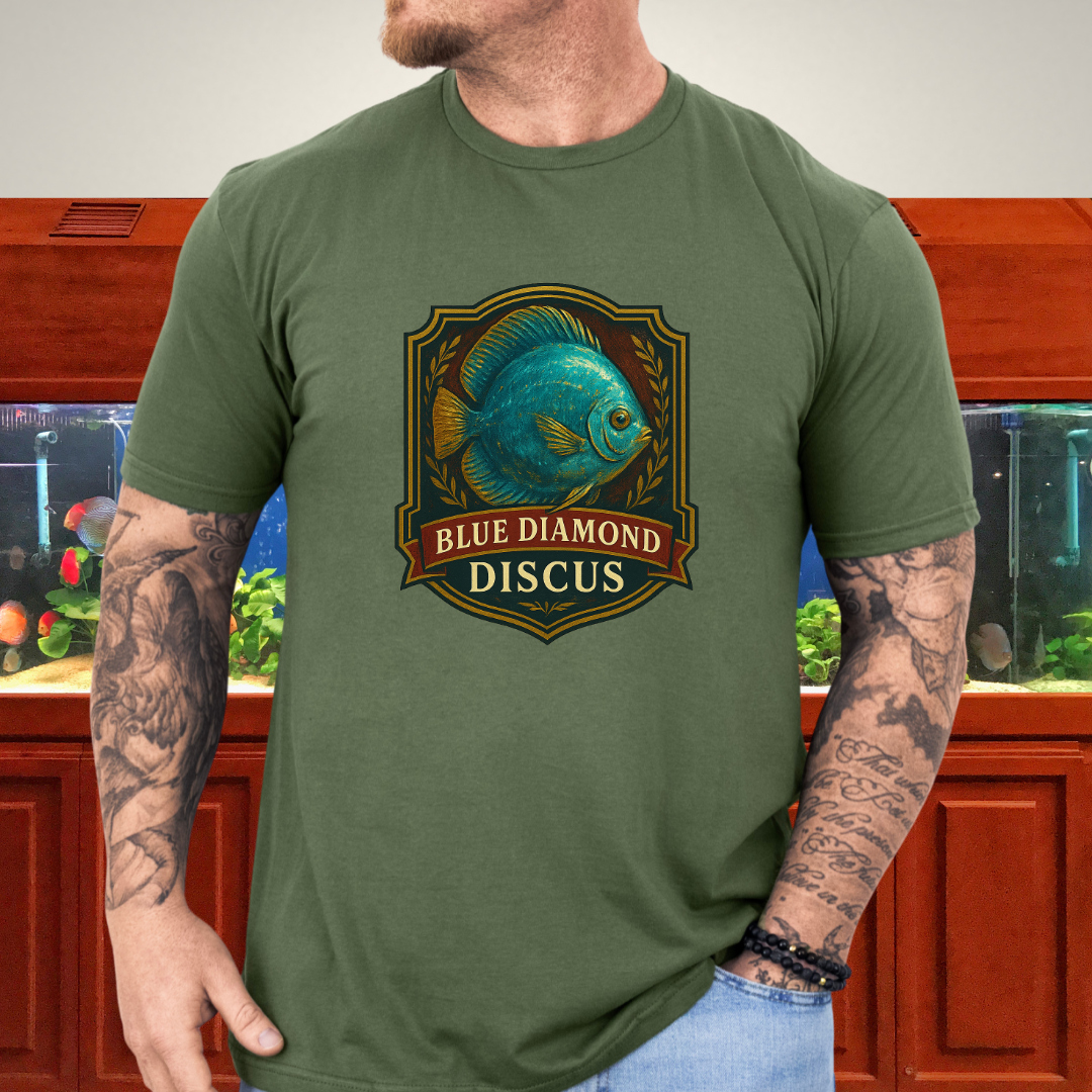 Blue Diamond Discus Retro Crest T-Shirt