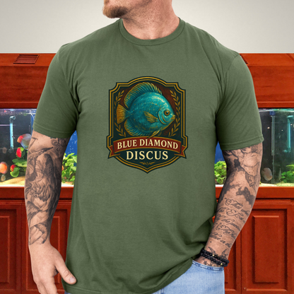 Blue Diamond Discus Retro Crest T-Shirt