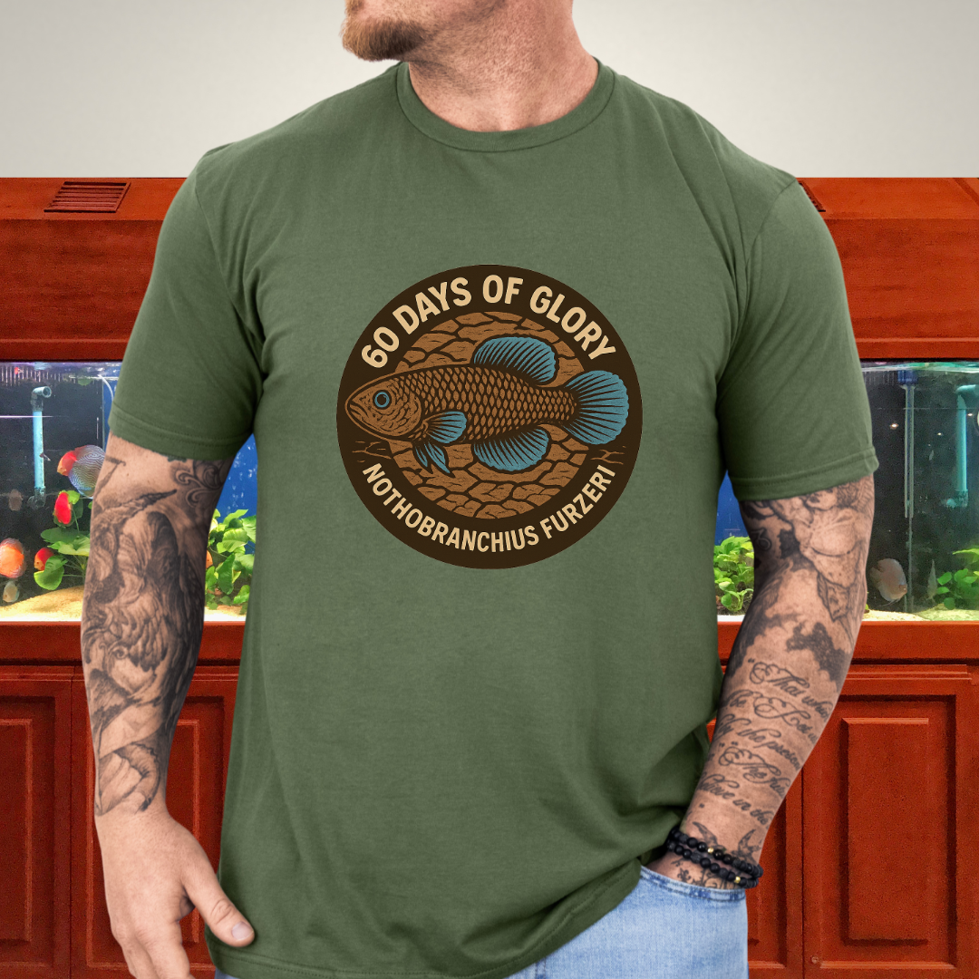 60 Days of Glory Tee – Nothobranchius furzeri Annual Killifish