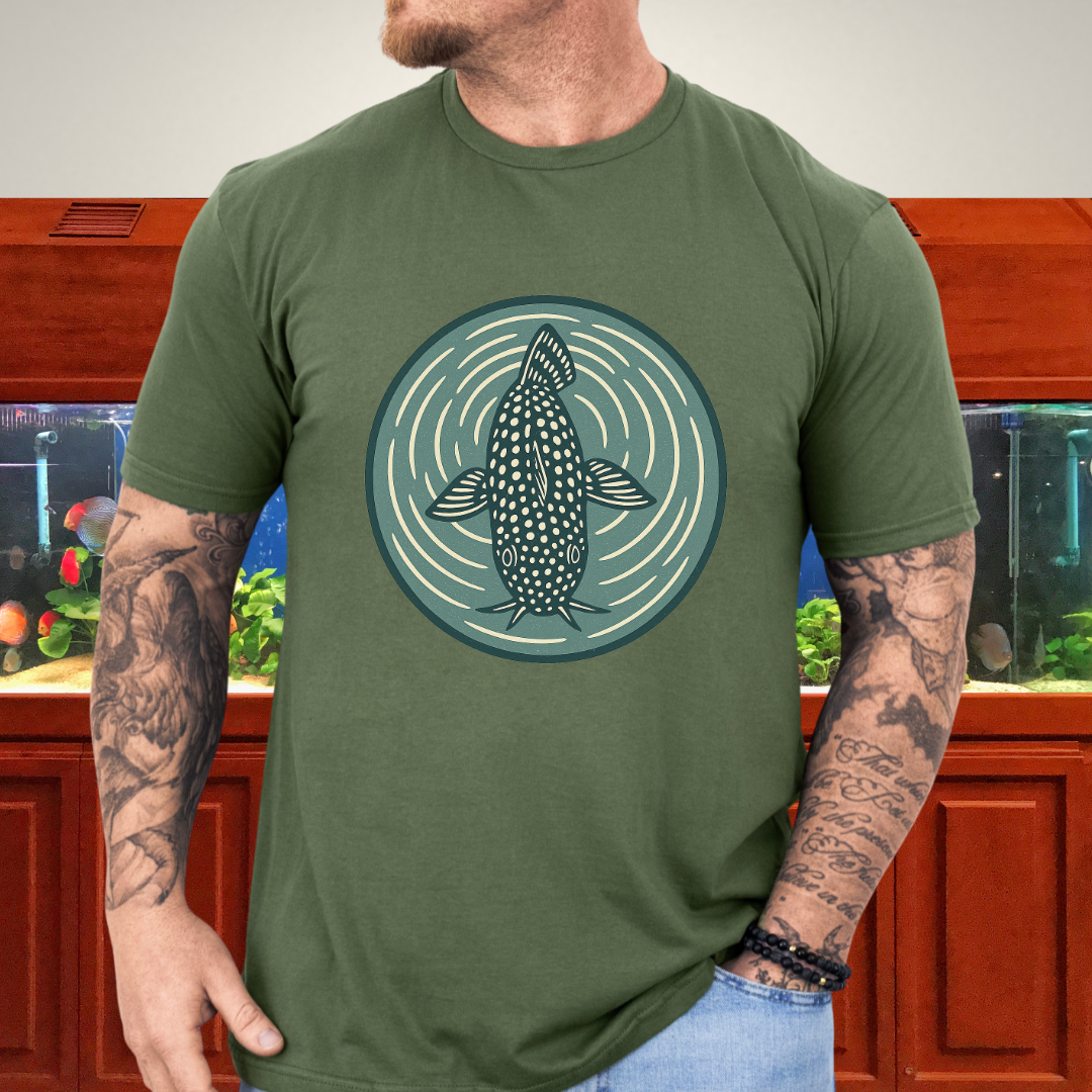 Ripple View Tee – Retro Corydoras Sterbai Lithograph