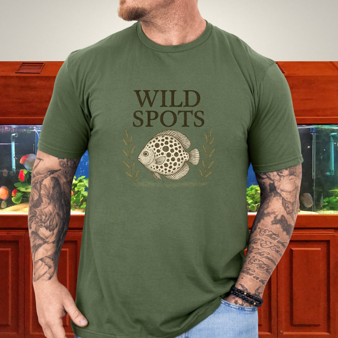 Wild Spots Leopard Discus Nature Sketch Tee