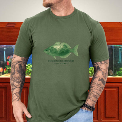 Jungle Jewels Tee – Eastern Rainbowfish Surreal Design