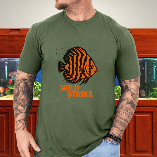 Wild Strike Punk Tiger Stripe Discus Tee