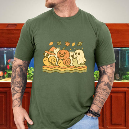 Spooky Snail Parade-T-Shirt-Fish &amp; Friends Tees