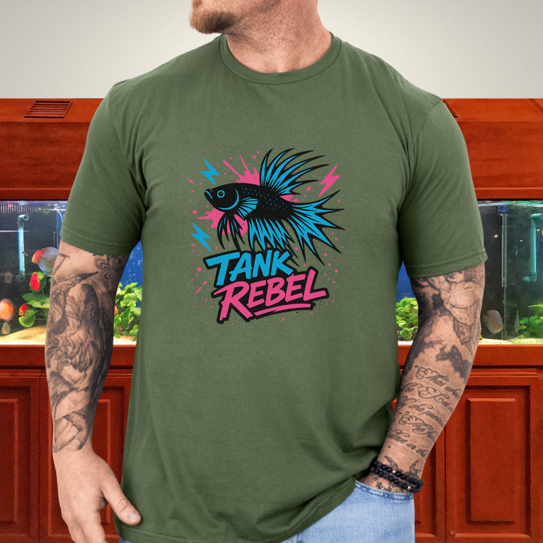 Tank Rebel Punk Betta Fish T-Shirt