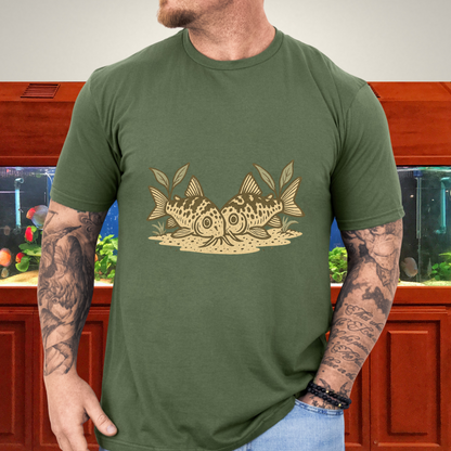 Salt and Pepper Cory Tee – Foraging Pair Nature Etching
