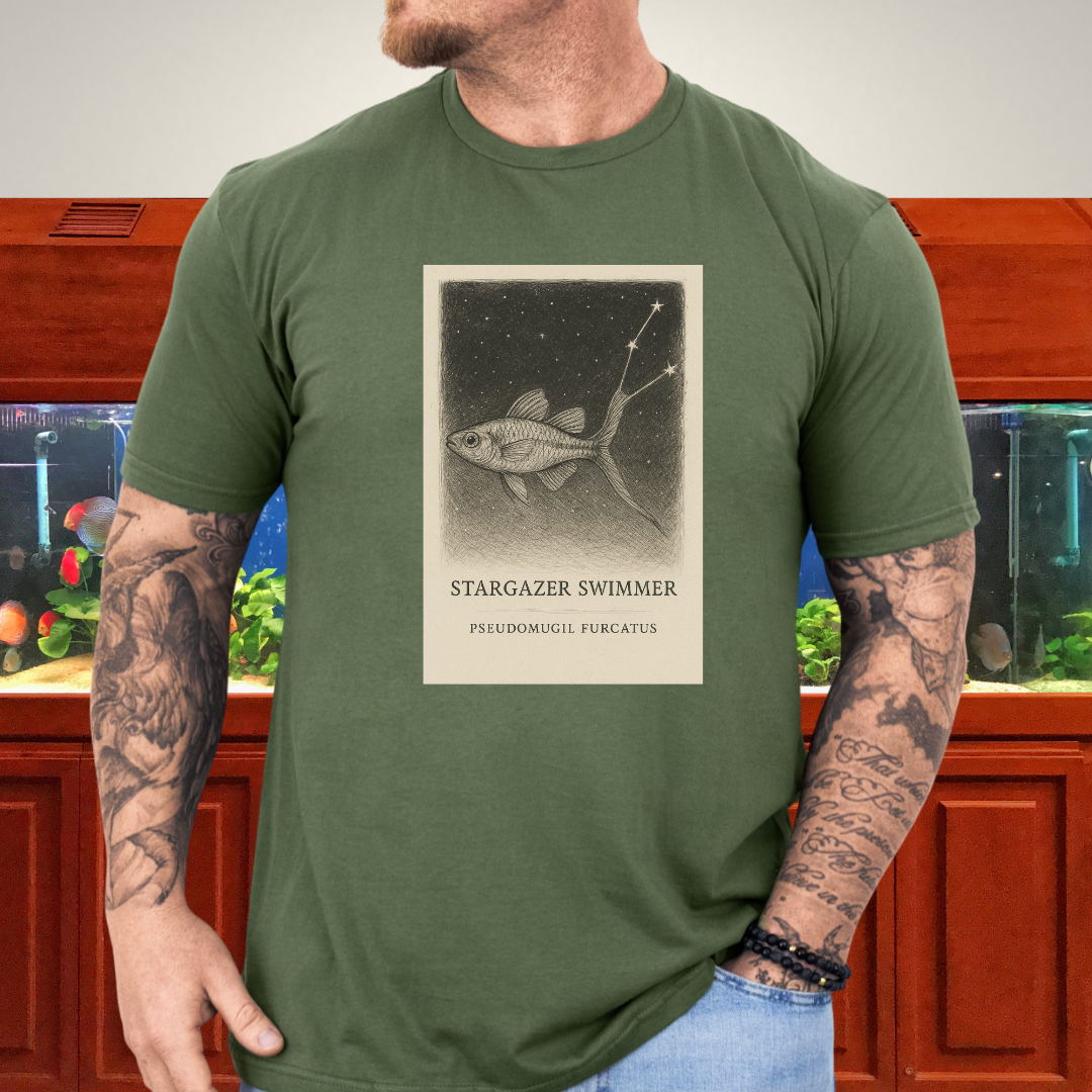 Surreal Pseudomugil Shirt – Dreamy Forktail Blue-eye Design
