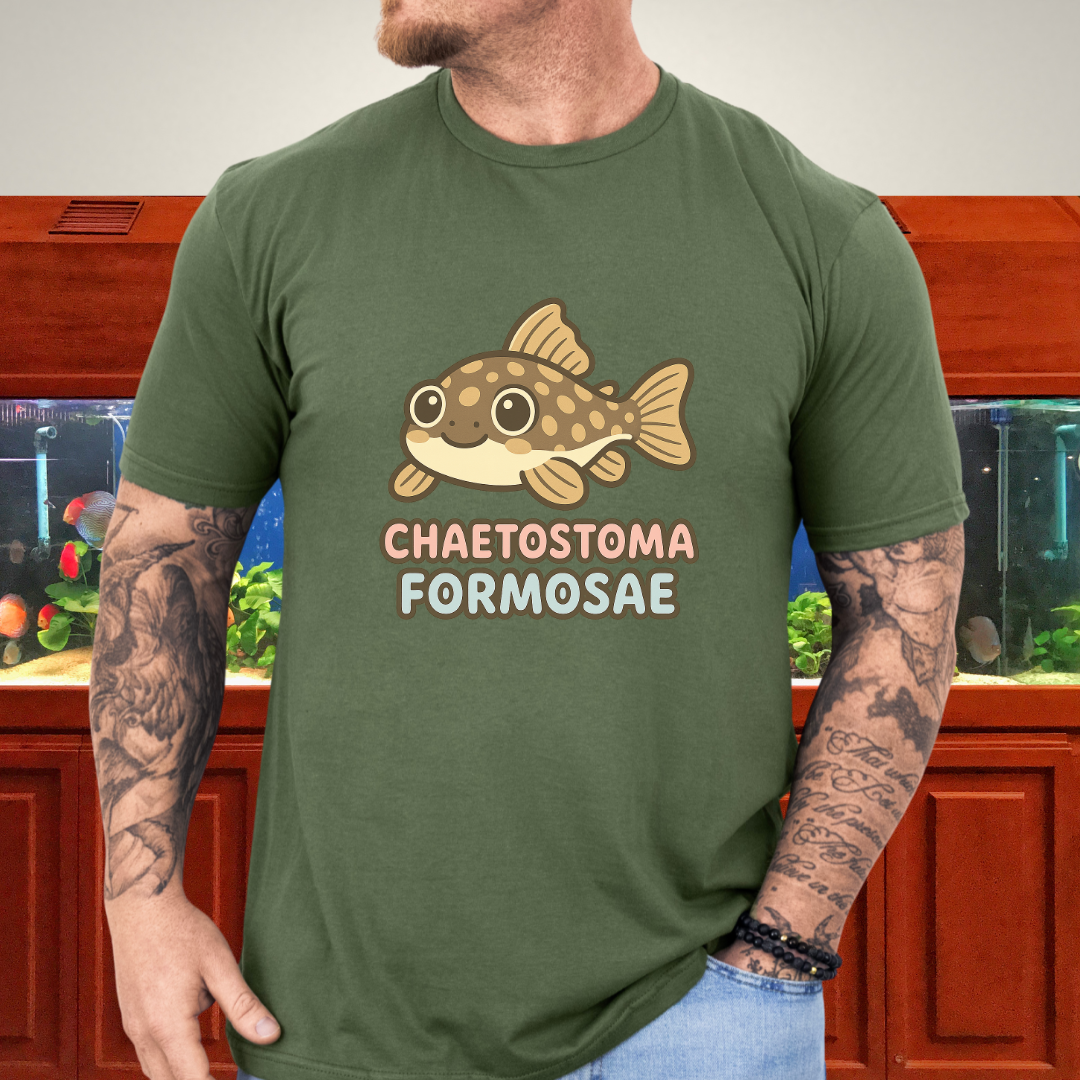 Rubber Lip Pleco Tee – Kawaii Catfish Bubble Letter Design