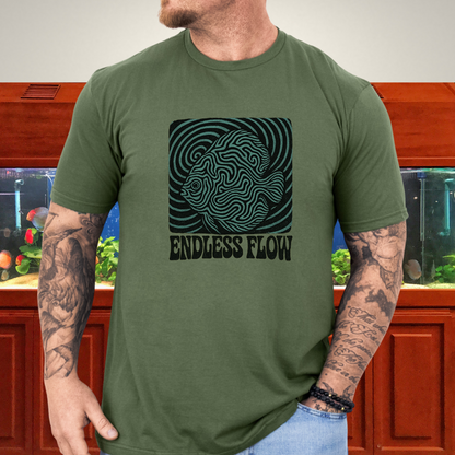 Endless Flow Surreal Snakeskin Discus Tee