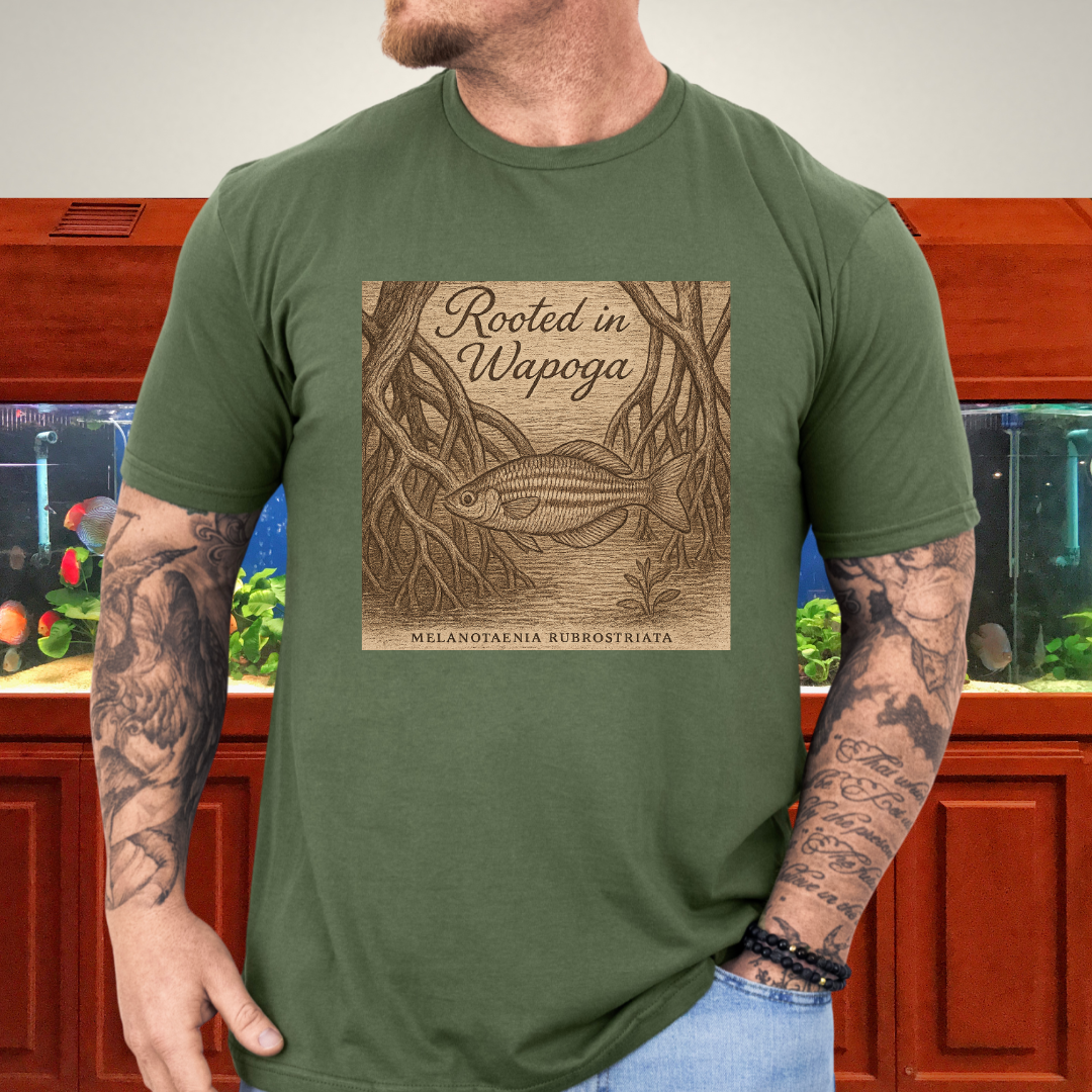 Wapoga Rainbowfish Shirt – Etched Driftwood & Mangrove Style