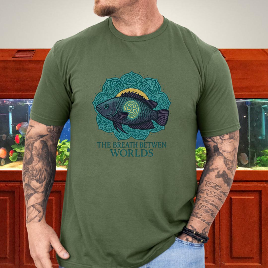 The Breath Between Worlds Tee – Spiritual Climbing Perch Design