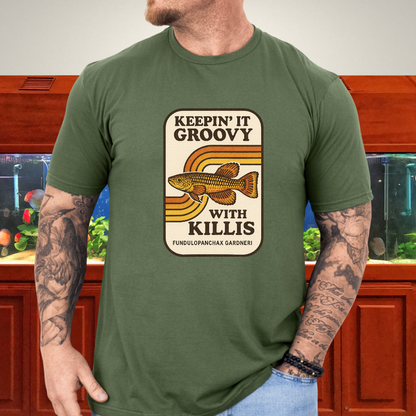 Keepin’ it Groovy Tee – Gardneri Killifish Retro Design