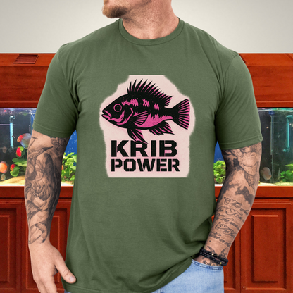Krib Power Tee – Punk Neon Pink Kribensis Design